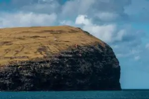 Scenic View of Cliffs in the Faroe Islands in Denmark