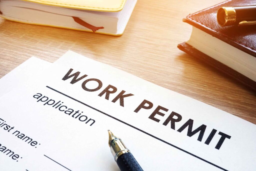 You must obtain all necessary work permits.