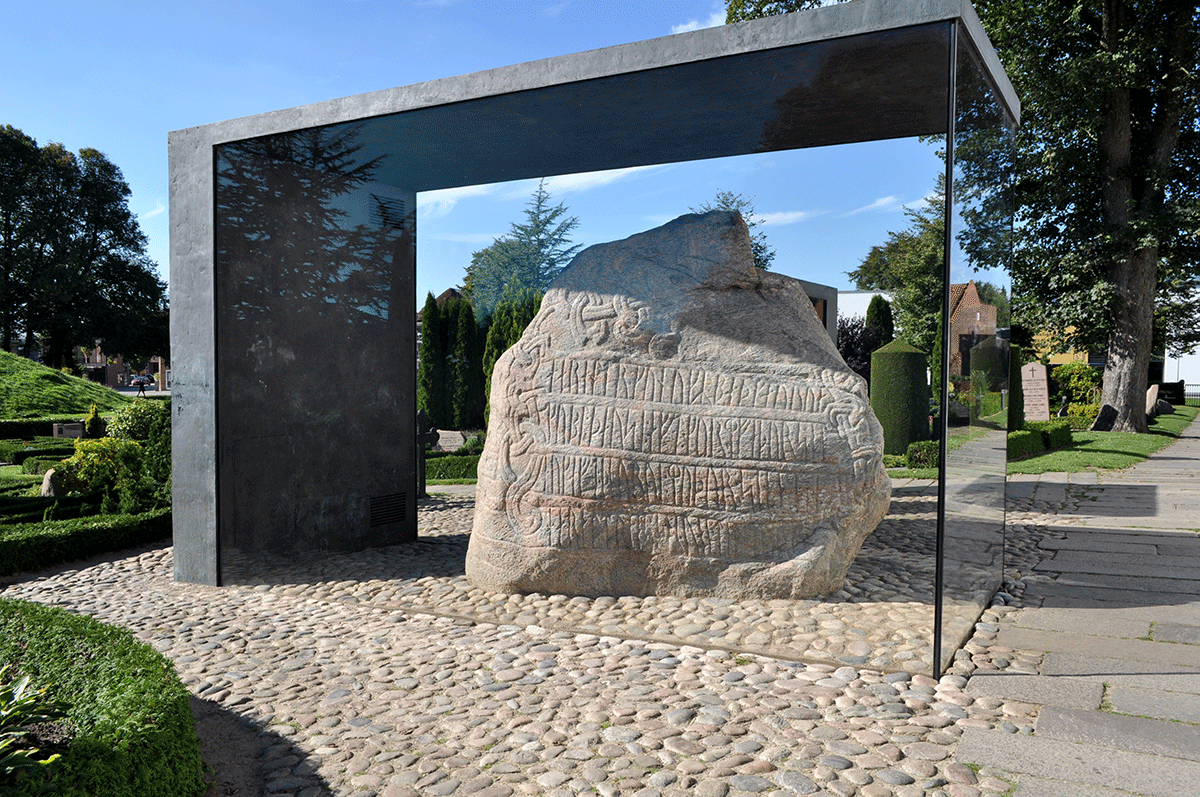 The Jelling Monuments in Denmark 