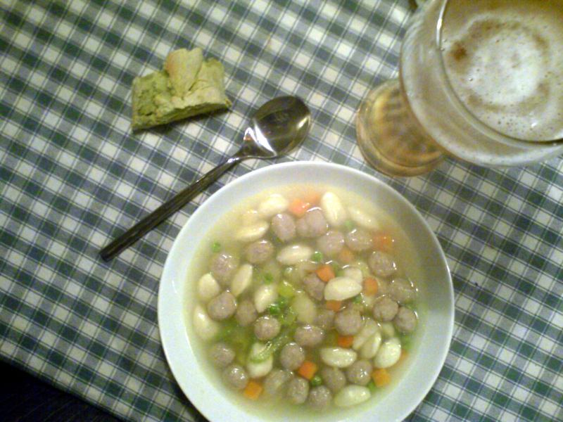 danish meatball and dumpling soup