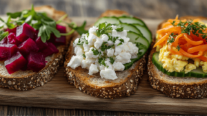 Open-faced sandwiches