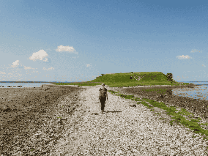 Image of a lady in Skjoldungernes Land National Park