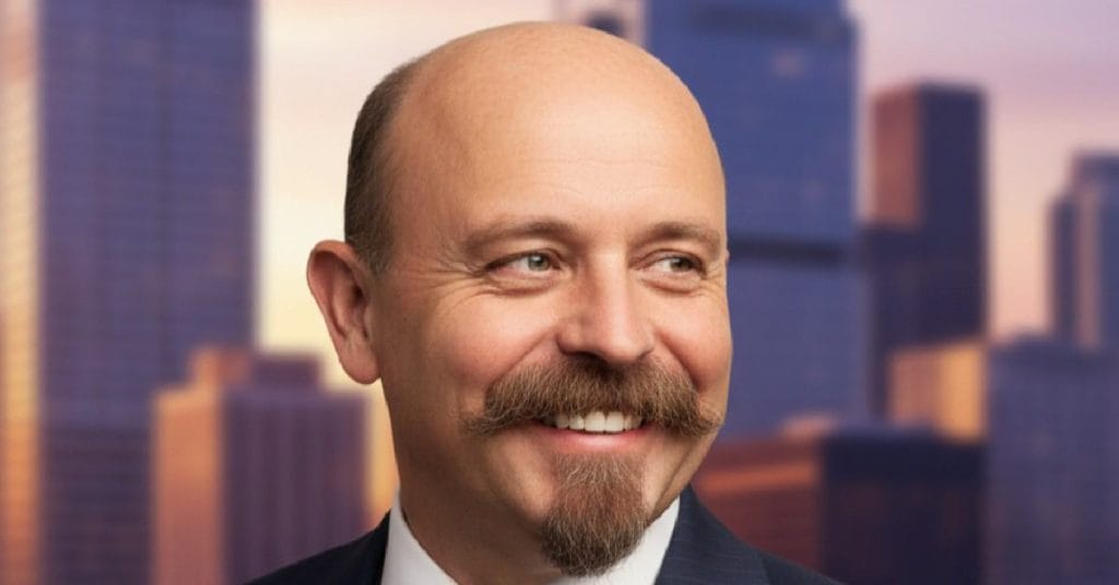 Jacob Ellehammer smiling.