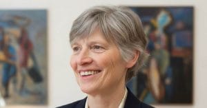 Lene Vestergaard Hau smiling.