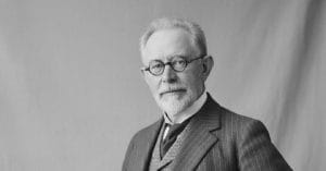 Soren Peder Lauritz Sorensen in monochrome.