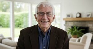 Knud Holscher smiling.