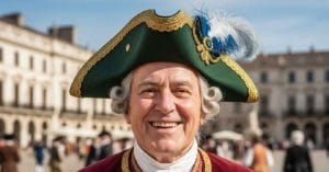 Vitus Bering smiling.