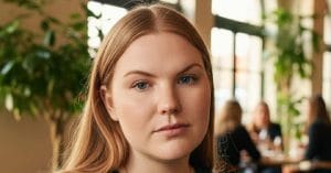 Astrid Andersen close up.