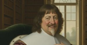 Christian IV smiling.