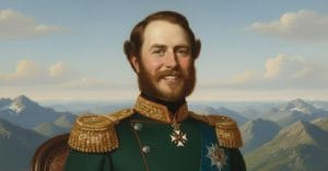 Christian IX smiling.