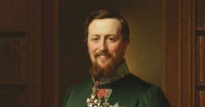 Frederick VII smiling.