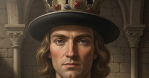 Harald III Hen close up.