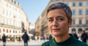 Margrethe Vestager close up.