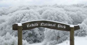 Rebild Bakker during winter.