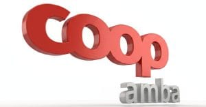 Coop amba logo in white background.