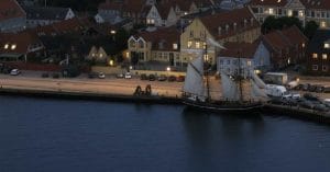 Fano Island at night.