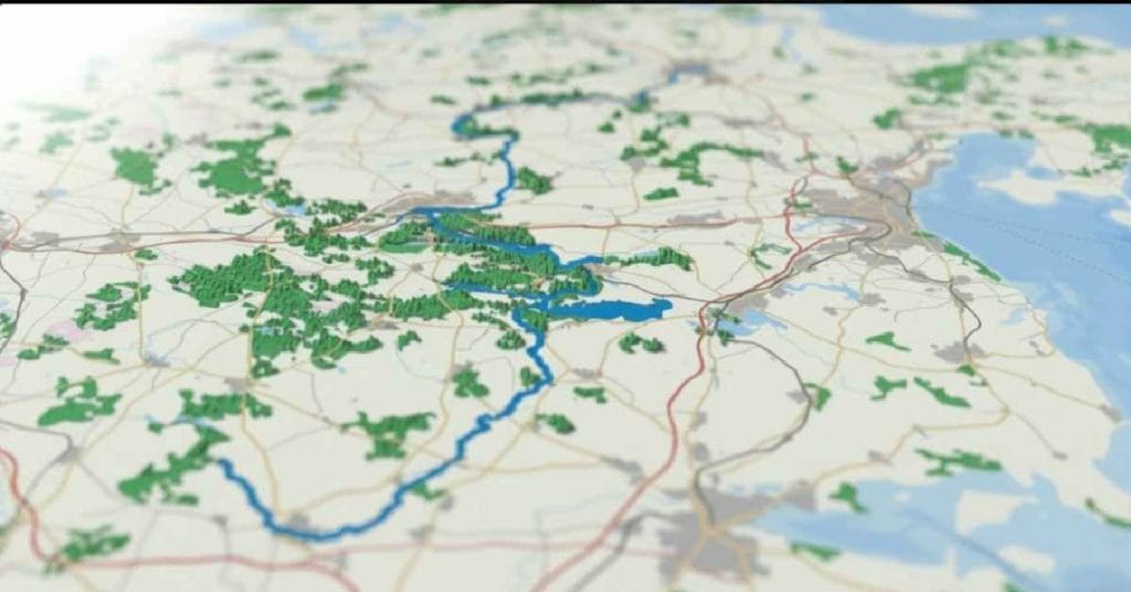 Location of Gudena River.