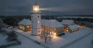 Hanstholm in winter.