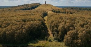 Himmelbjerget from a lower position.