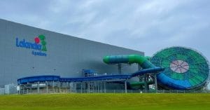 Outside Lalandia Aquadome.