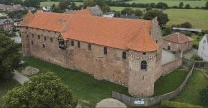 Close view of Nyborg Castle.