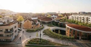 Aerial view of Odense.