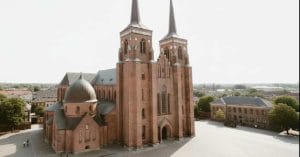 Roskilde Cathedral exterior.