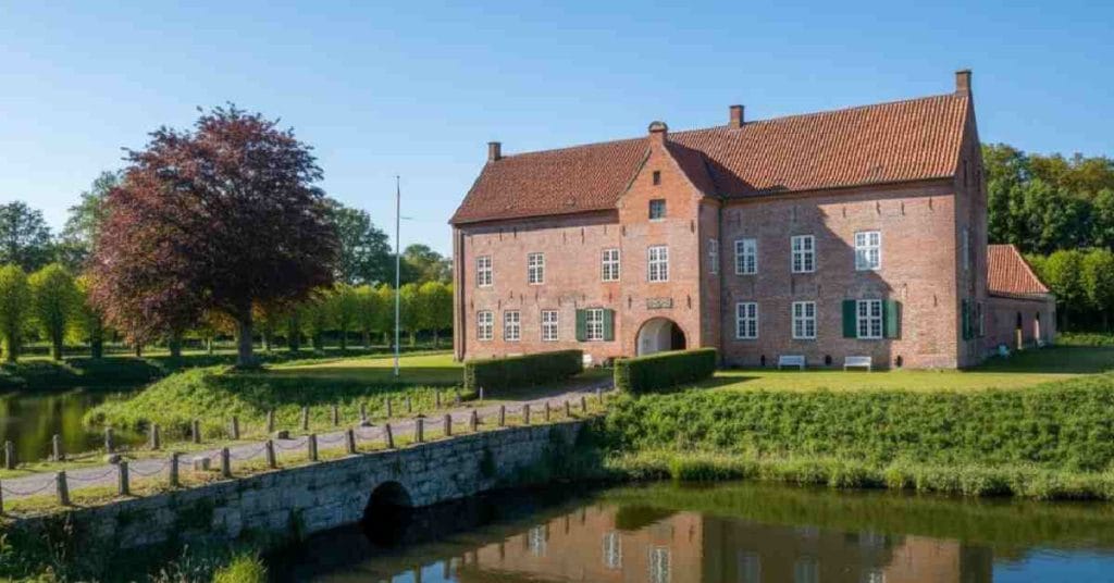 Saebygaard Manor during the day.