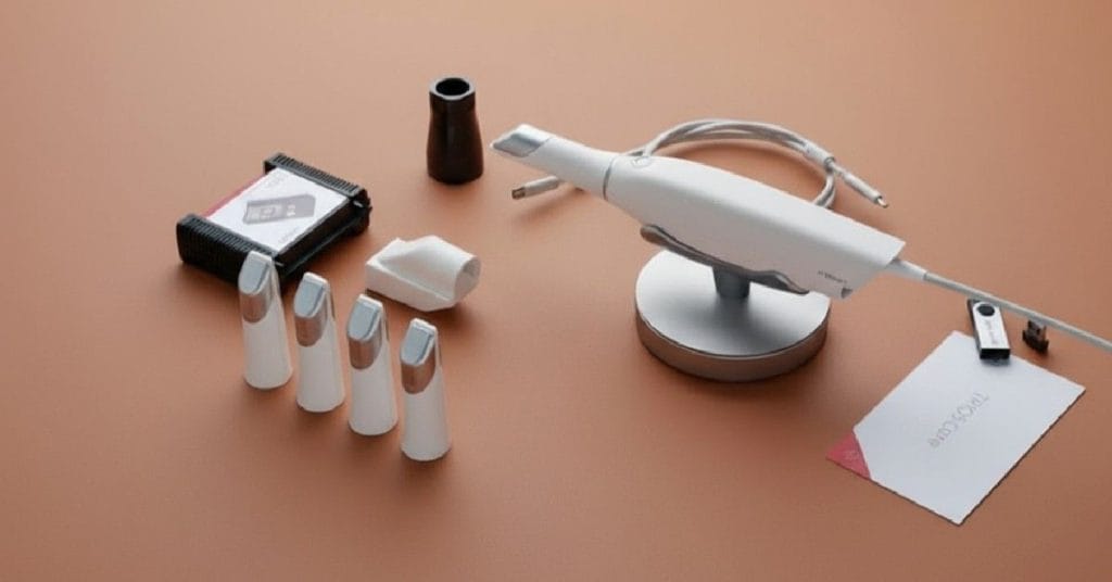 3Shape products on display.