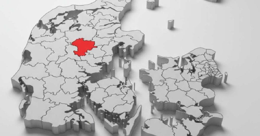 Location of Silkeborg.