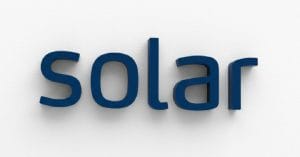 Blue Solar A/S logo.