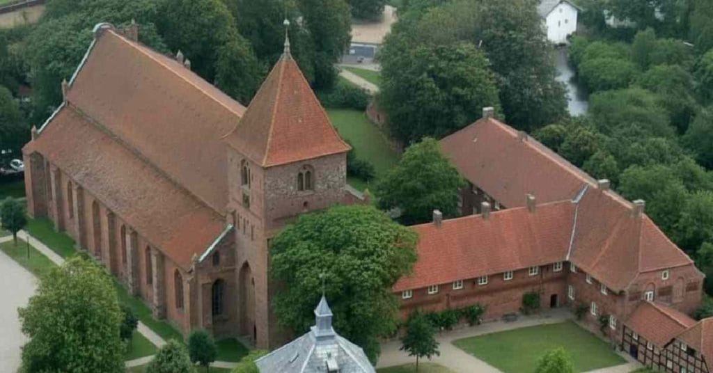 St Catherines Church from above.