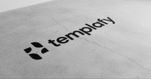 Black Templafy logo.
